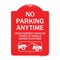 Signmission No Parking Anytime Unauthorized Vehicles Towed at Vehicle Owners Expense With Car, RW-1824-23764 A-DES-RW-1824-23764 - alternate 1
